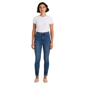 Everlane High Rise Frayed Hem Jeans